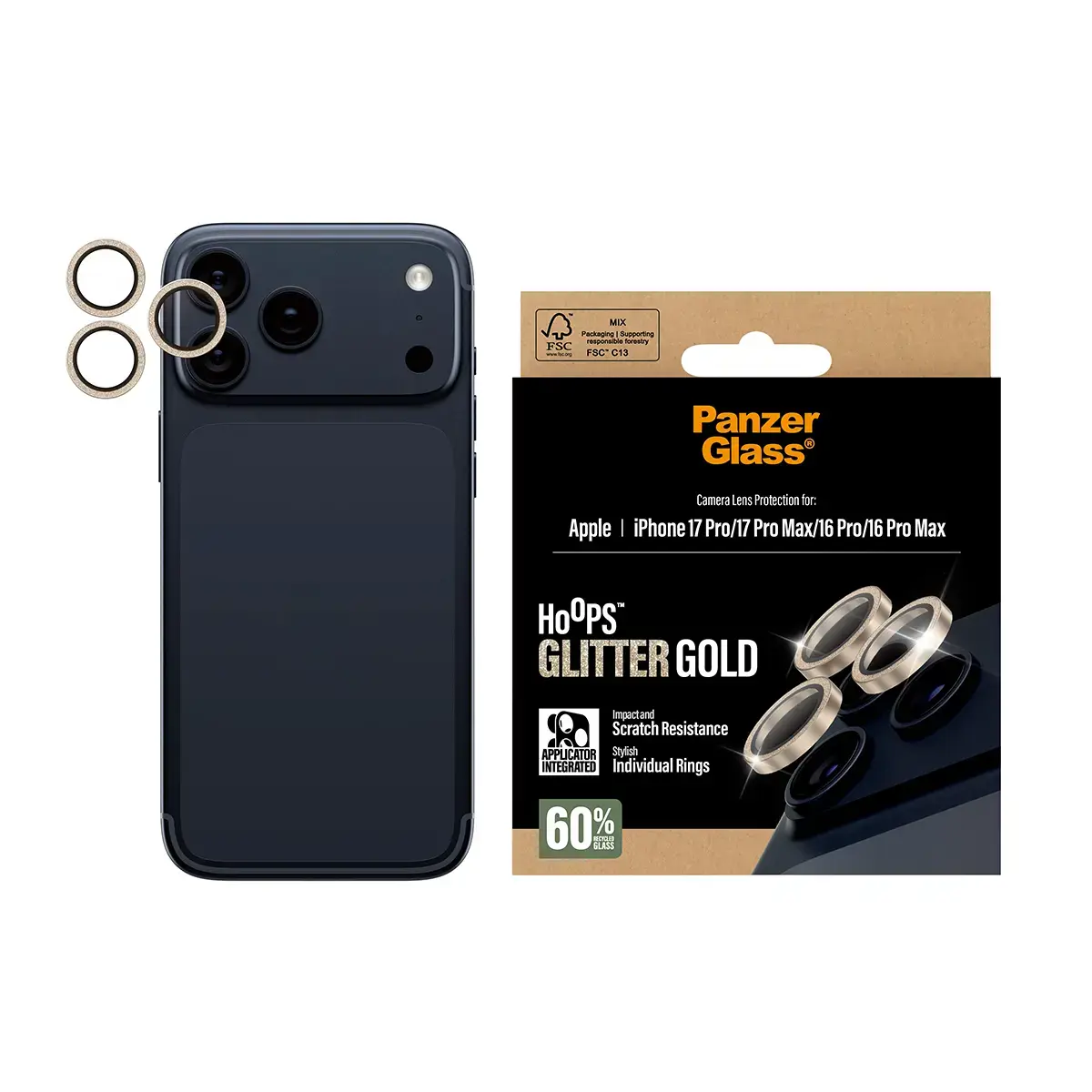 Защитное стекло для камеры PanzerGlass iPhone 17 Pro 17 Pro Max Photo 2