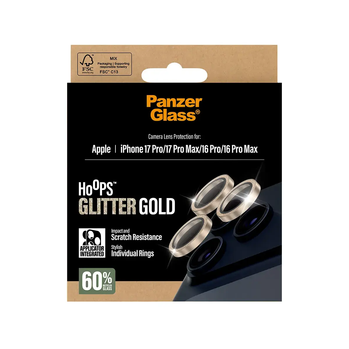 Защитное стекло для камеры PanzerGlass iPhone 17 Pro 17 Pro Max Photo 3
