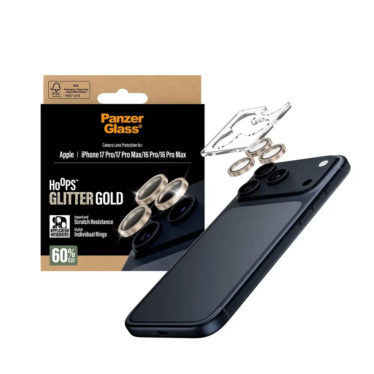Защитное стекло для камеры PanzerGlass iPhone 17 Pro 17 Pro Max Photo 5