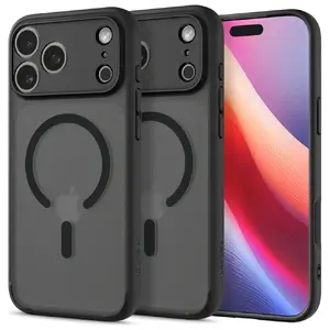 Protective MagSafe Clear Case — Spigen Ultra Hybrid for iPhone 17 Pro Max, Black