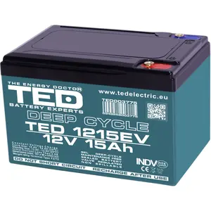 12В 15Ач GEL аккумулятор глубокого разряда TED ® M5 151×98×95 мм