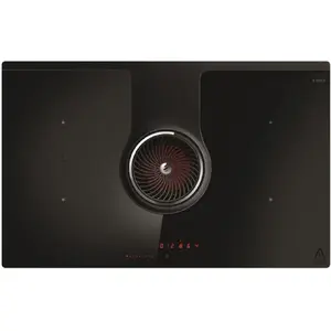 Cooker hob and extractor Elica NIKOLATESLA+ BL/A/83 2in1, integrated hob with built-in hood, 83 cm