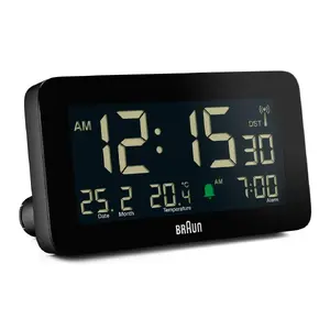 Digitālais modinātājs Braun BC10B-DCF Melns LCD Baterija AA
