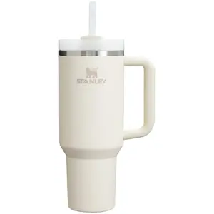 Stanley Quencher H2.0 FlowState Tumbler 1.2L Кремовая Нержавеющая Сталь