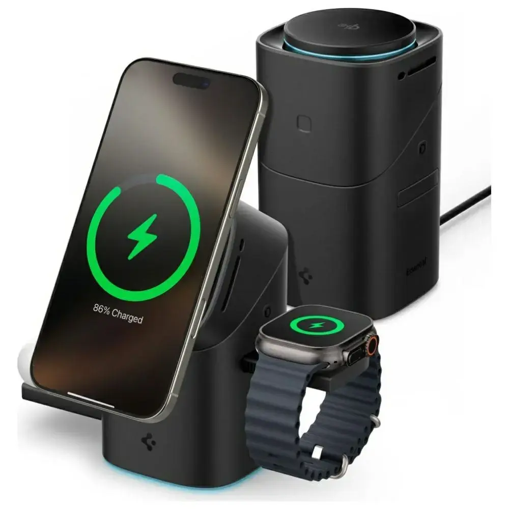 Spigen Essential EF223MS 3‑vienā bezvadu lādētājs Photo 2