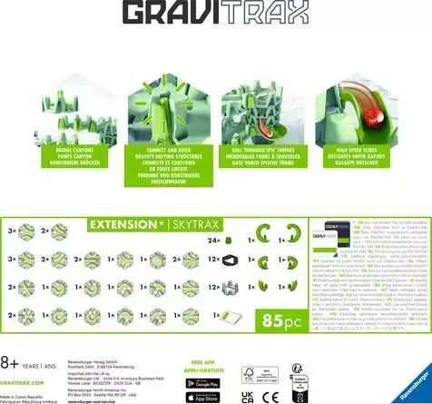Игровой набор мраморной трассы Ravensburger GraviTrax Extension Skytrax Photo 2