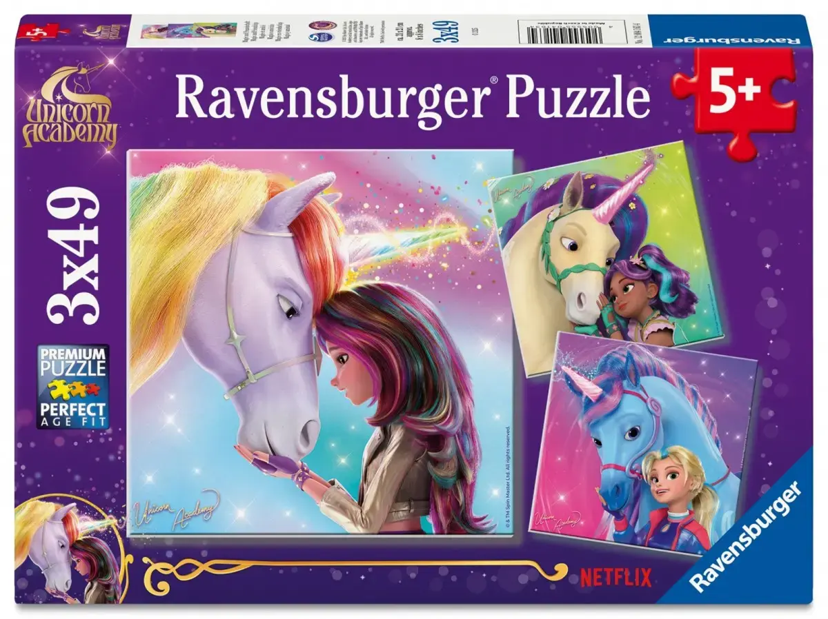 Ravensburger Unicorn Academy — 3 × 49 деталей Photo 6