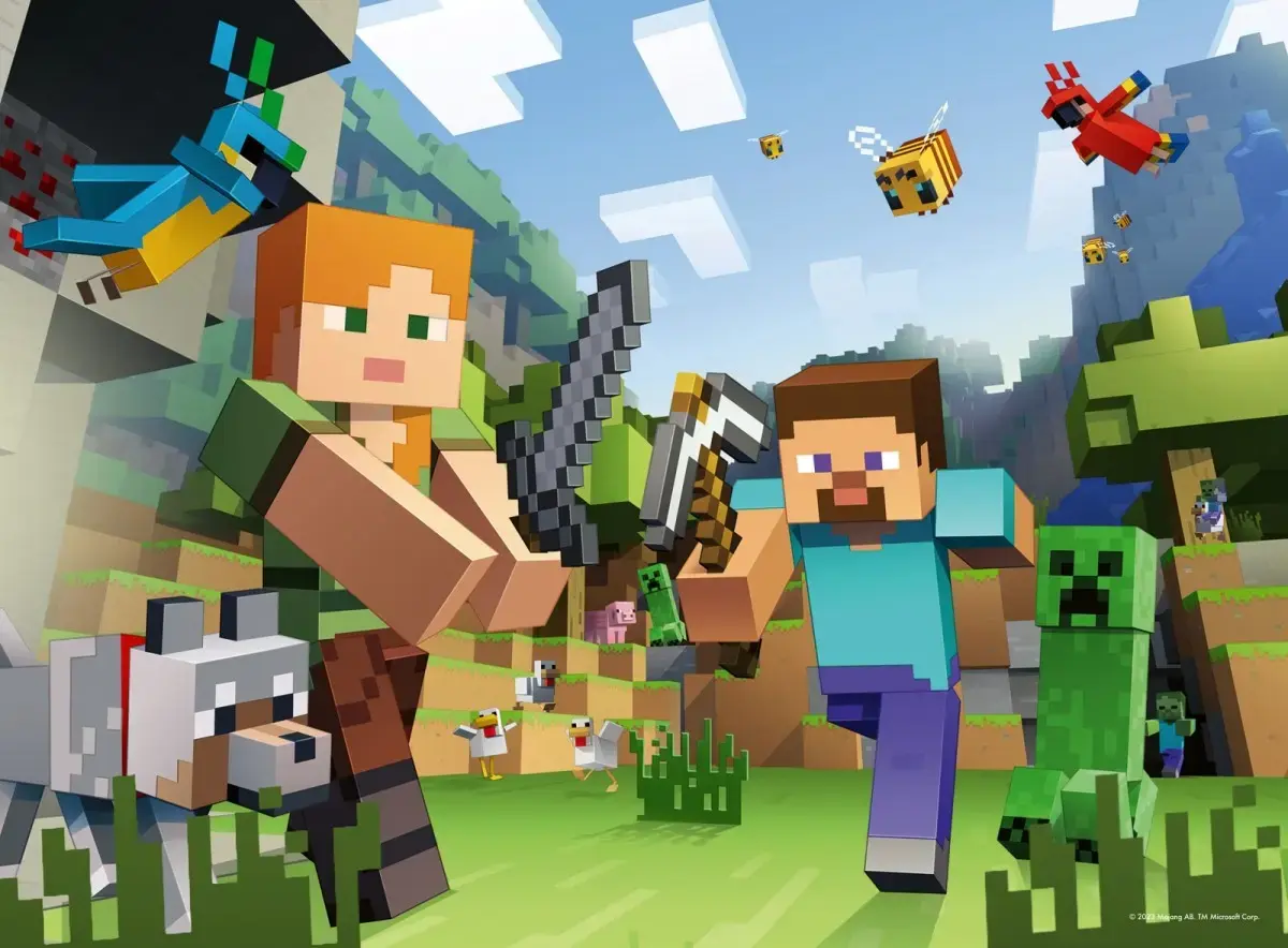 Ravensburger Puzzle XXL 100 деталей Minecraft Photo 2