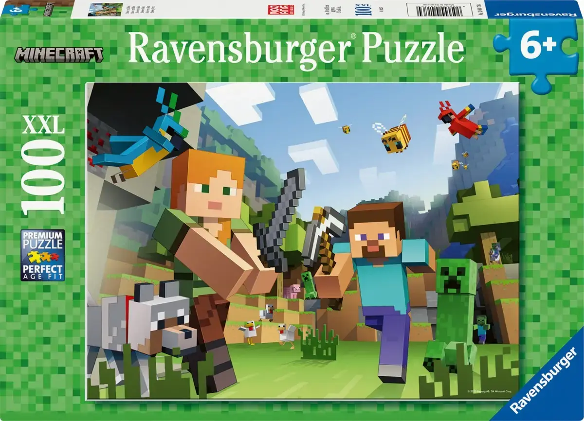 Ravensburger Puzzle XXL 100 деталей Minecraft Photo 3