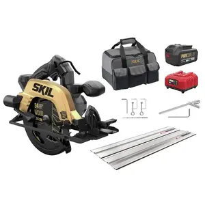 Apaļā zāģa Black & Decker SW1E3575DB 20V komplekts 1×4Ah ar vadotnes sliedi