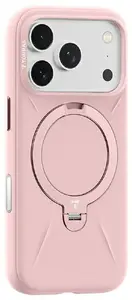 Phone case Torras Ostand Spin Softune Series for iPhone 17 Pro — Pink
