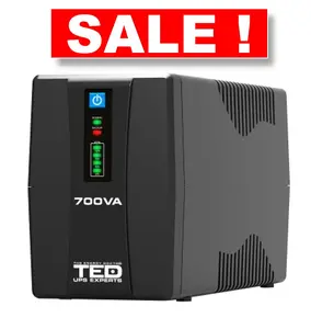 ИБП TED ® модель TED003966 700VA / 400W с LED-дисплеем, 2 выхода