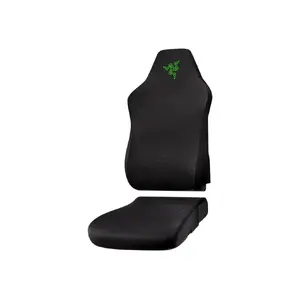 Razer šūpuļkrēsla pārvalki RC81-04430100-R3M1 — melni ar zaļiem akcentiem, nomaiņas auduma pārvalki