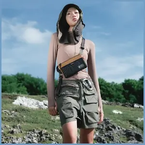 Phone bag SKINARMA Jager brown – leather clutch for smartphone, compact carry