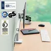Monitoru statīvs Leitz Ergo Space Saving Single 64890085 Photo 2