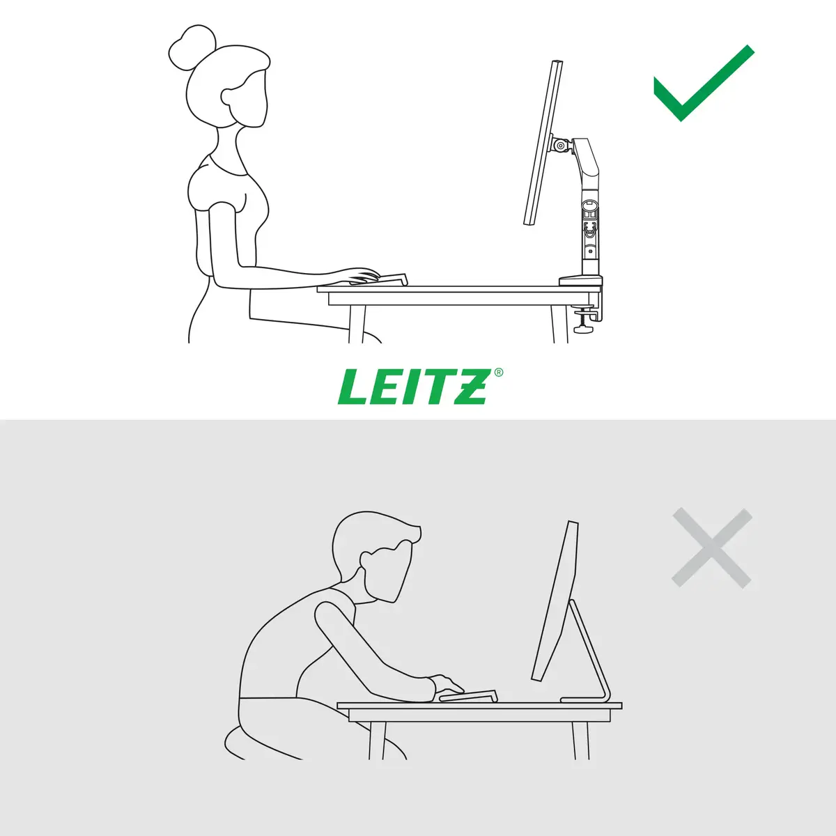Monitoru statīvs Leitz Ergo Space Saving Single 64890085 Photo 7