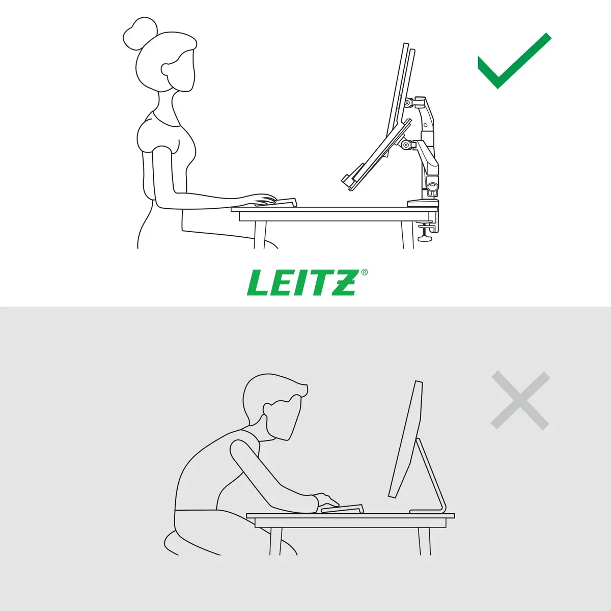 Dual Monitor & Laptop Arm Leitz Ergo Space Saving 65380085 Photo 7
