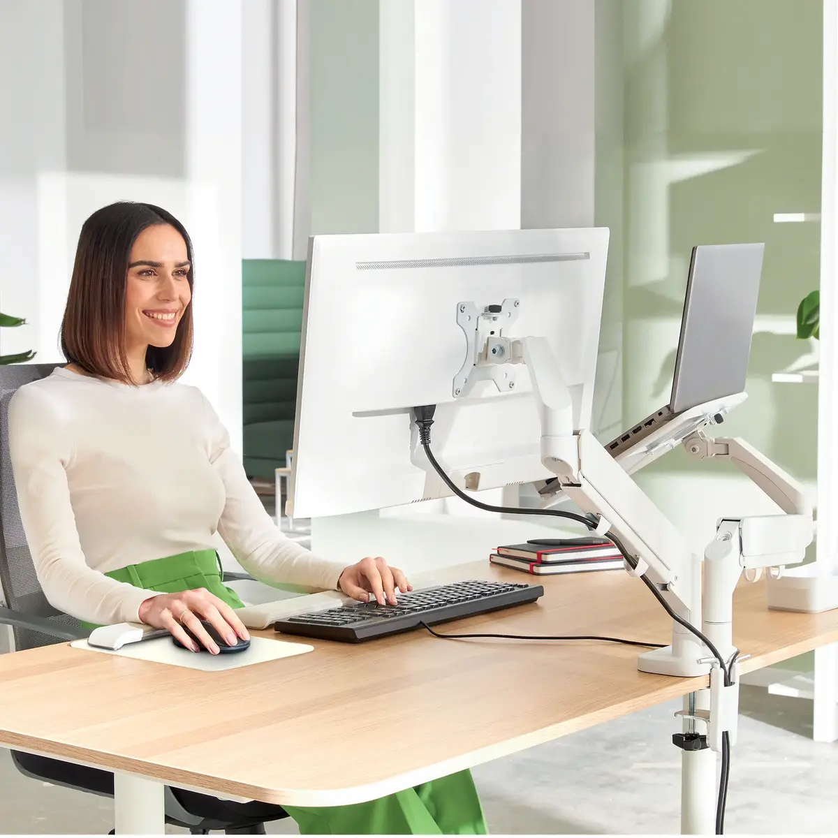Dual Monitor & Laptop Arm Leitz Ergo Space Saving 65380085 Photo 8