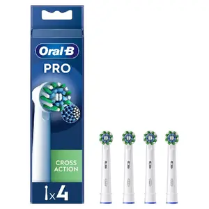 Toothbrush Heads Oral-B CrossAction 4 pc(s) White
