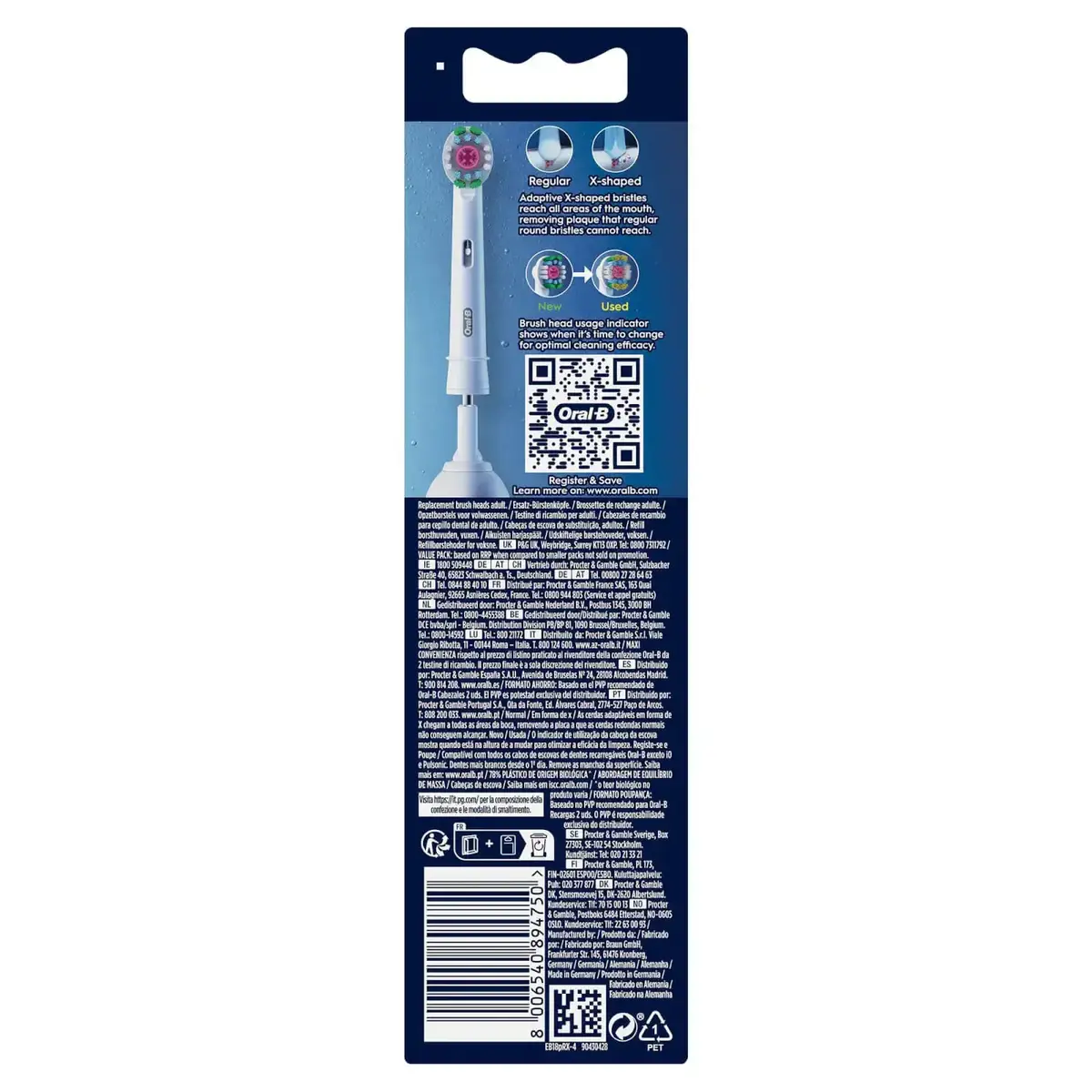 Toothbrush Heads Oral-B 3D White Photo 4
