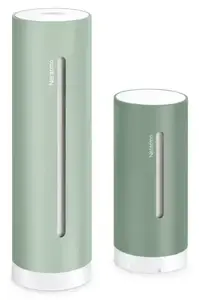 Цифровая метеостанция Netatmo NWS-M-EC Мятный Wi-Fi с комнатными и уличными датчиками, измерением качества воздуха, температуры, влажности, барометра, CO2 и UV