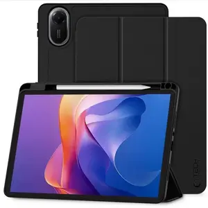 Aizsargvāciņš Xiaomi Redmi Pad 2 11.0 ar pildspalvas turētāju — Tech-Protect, melns