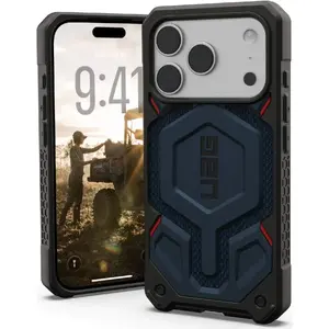 Защитный чехол Urban Armor Gear Monarch Pro MagSafe для Apple iPhone 17 Pro — кевлар, синий