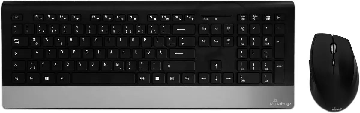 Klaviatūra MediaRange MROS105 Bezvadu QWERTZ 107