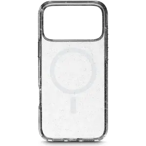 Прозрачный блестящий чехол для iPhone 17 Pro Max — white diamonds