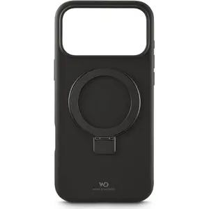 Protective case by white diamonds for Apple iPhone 17 Pro Max — Urban Stand Case White Diamonds (Black)