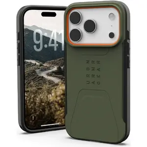 Protective Case Urban Armor Gear Civilian MagSafe for Apple iPhone 17 Pro — Olive Pop Orange