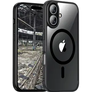 Гибридный чехол с MagSafe JT Berlin Pankow для Apple iPhone 17 — чёрный/прозрачный