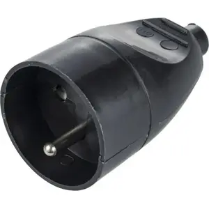 Socket MONTIS GN-171 Black — electrical wall socket, model GN-171, black finish