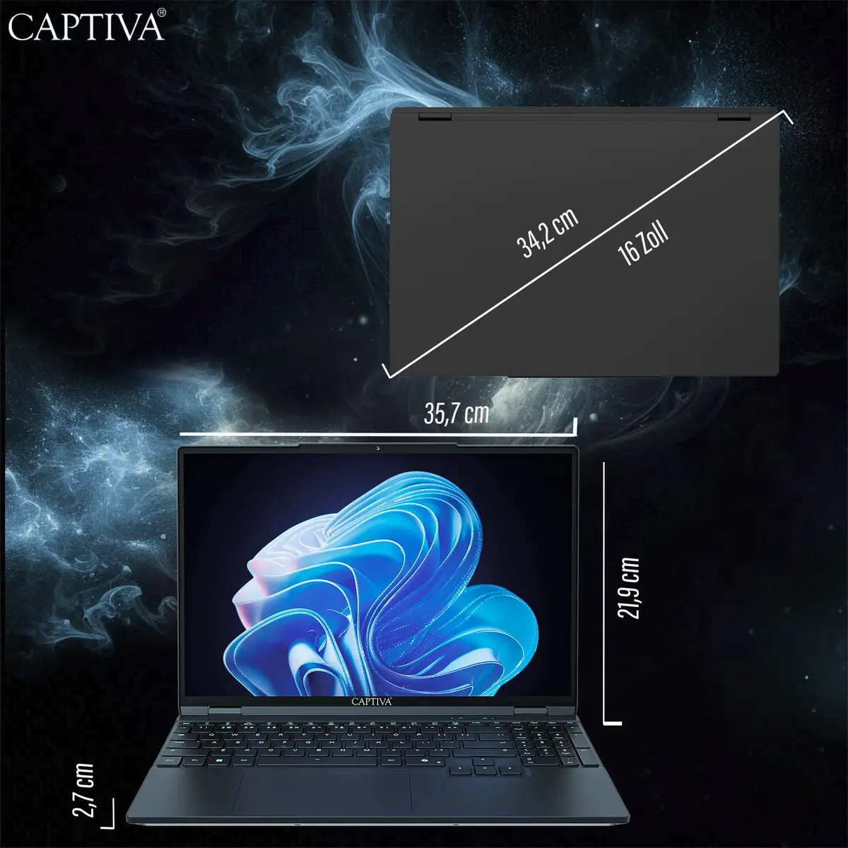 Klēpjdators Captiva 94406 — AMD Ryzen 7 / RTX 5060 Photo 5