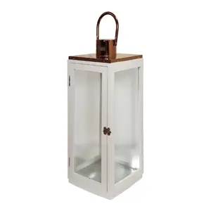 Lantern ArtFlow Poala 20x20x53 cm white — ArtFlow lantern Poala, 20×20×53 cm, white