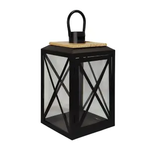 Lantern ArtFlow 9130520 20x20x35 cm black – decorative outdoor lantern