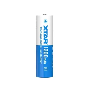 Rechargeable Li-ion Battery XTAR 14500-1200 3.7V 1200mAh — Diameter 1.44 cm, Height 50.5 mm