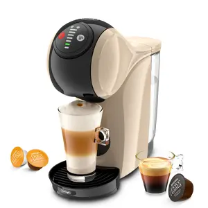 Капсульная кофемашина De’Longhi Genio S — бак 0,8 л, 15 бар, настольная, тауpe