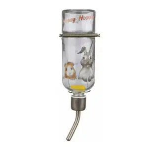 Waterer TRIXIE Honey & Hopper Glass Water Bottle for Guinea Pig