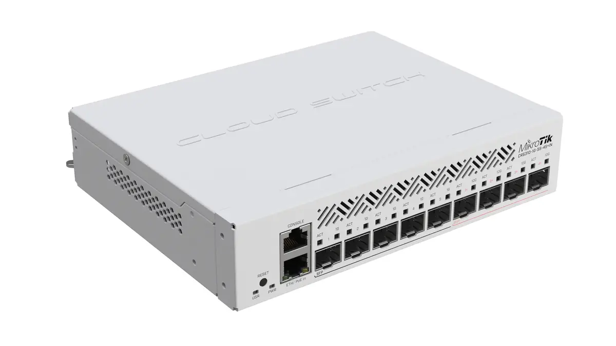 Управляемый L3 сетевой коммутатор MikroTik CRS310-1G-5S-4S+IN Photo 3