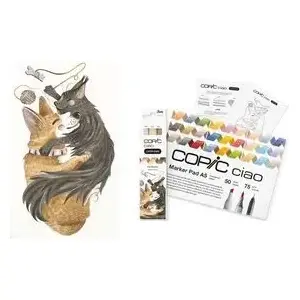 Marķieru komplekts COPIC Ciao 220750202 — gali 1,0 mm un 6,0 mm, komplekts