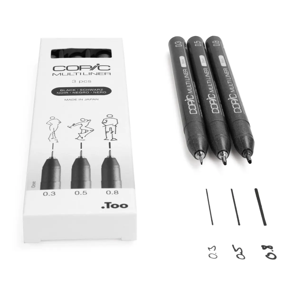 Copic Multiliner fineliner Multi Black 3 gab Photo 2
