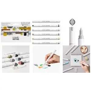 Marker set COPIC acrea 0.8 mm, assorted colors, 6 pcs