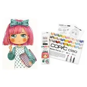 Набор маркеров COPIC Ciao 220750207 — маркеры для разметки 1.0 мм и 6.0 мм, 6 штук