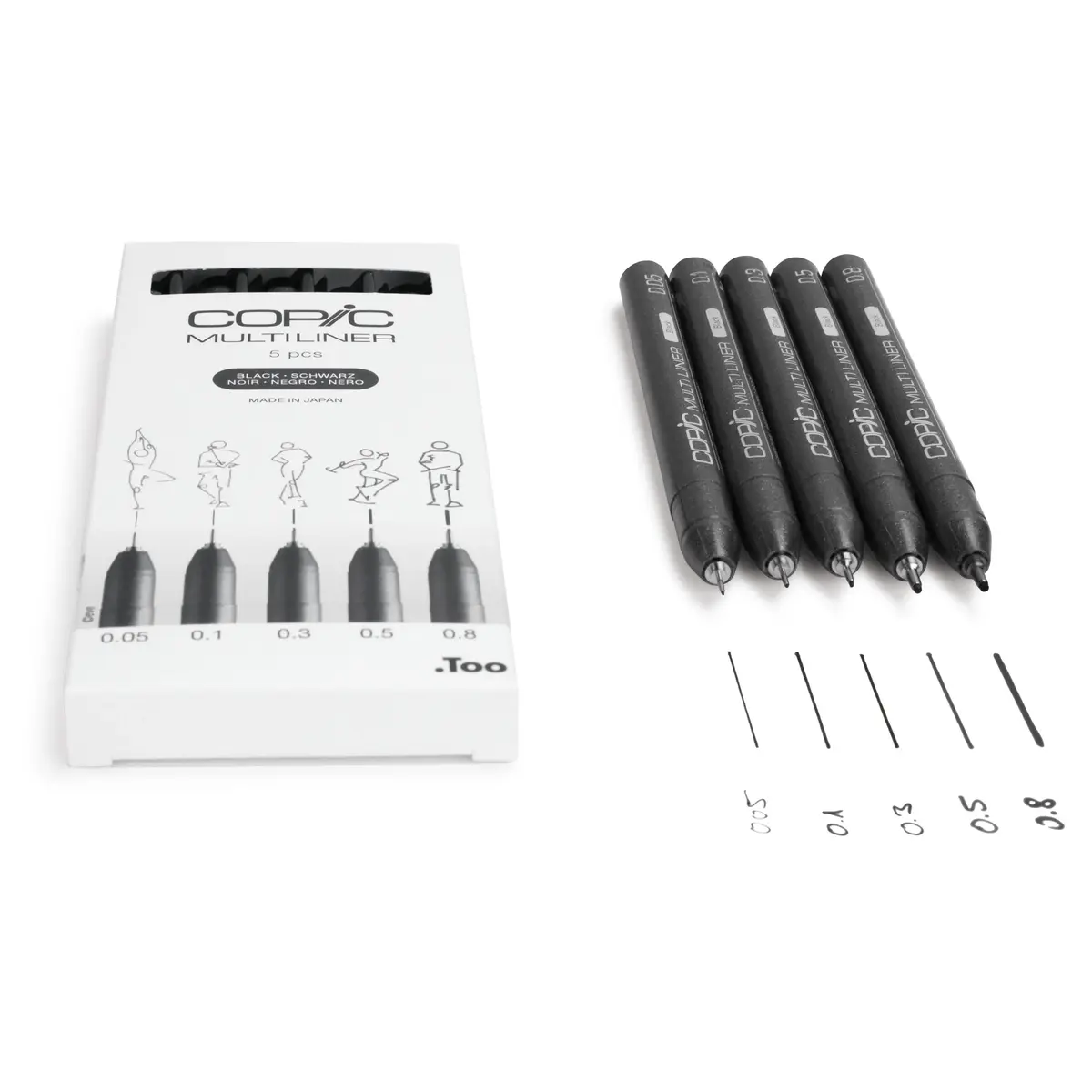 Copic Multiliner fineliner Multi Black 5 шт Photo 2