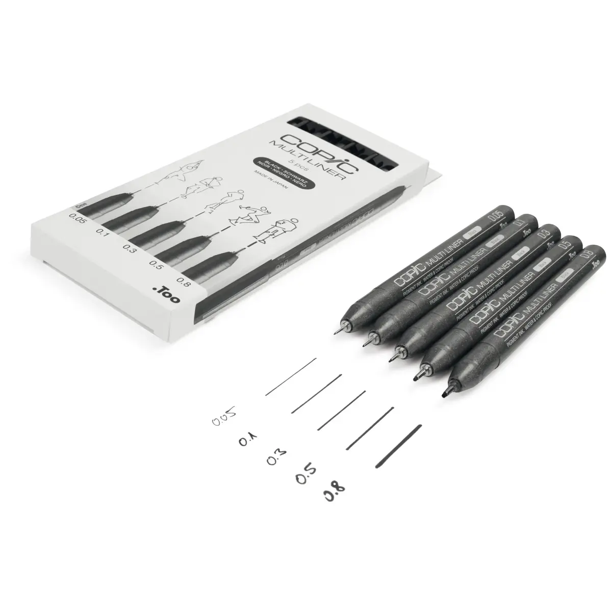 Copic Multiliner fineliner Multi Black 5 шт Photo 3