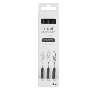 Copic Multiliner fineliner Multi Black 3 pc(s) Round Point