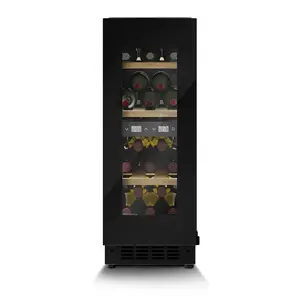Built-in wine cooler Caso WineDeluxe WDU 18 — 18-bottle capacity, energy class E, black