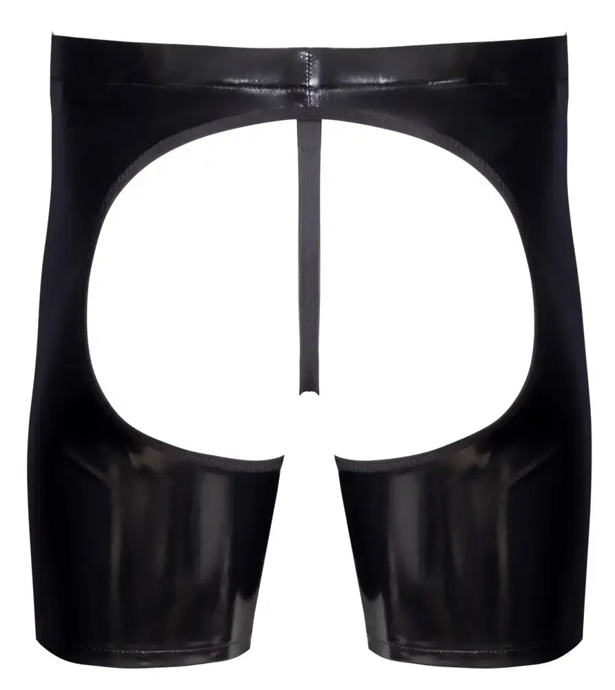 Виниловые чапсы без шага и с открытой спиной Black Level 2XL Photo 8