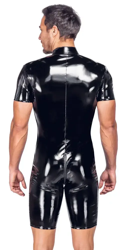 Men's vinyl playsuit Black Level 2XL Photo 4